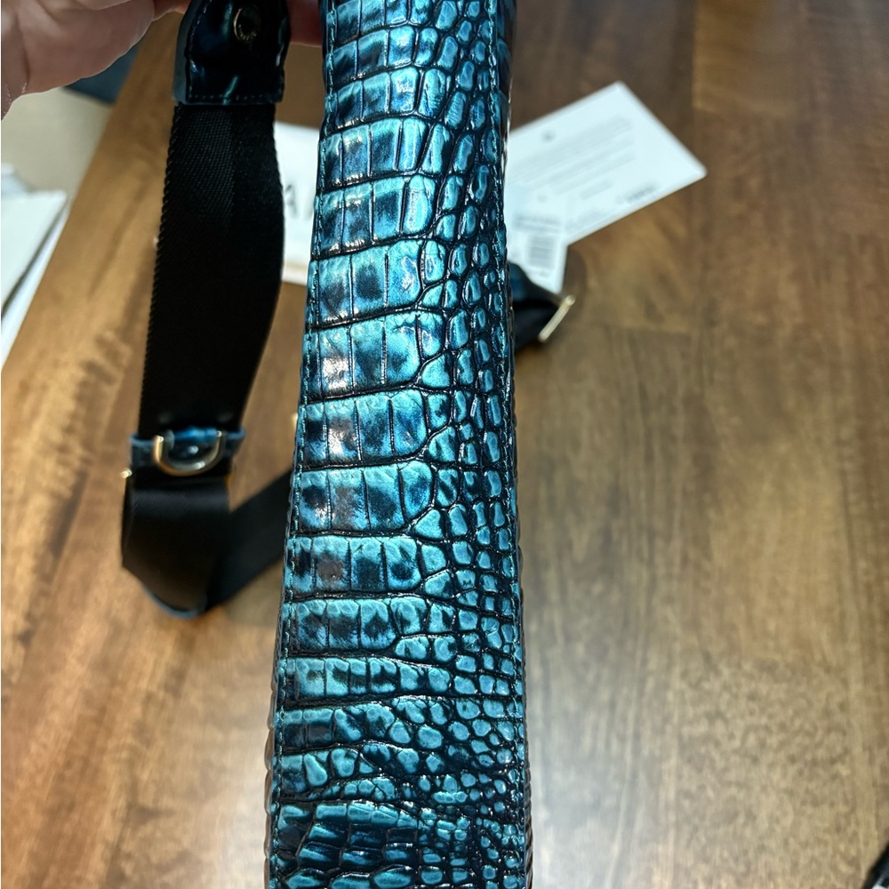 **SOLD**Brahmin NWOT Large Leia - Blue Patina Melbourne - 2 Perfect Eyes - Picture 5 of 16